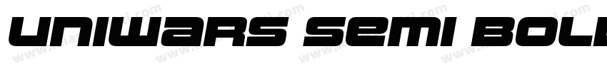 Uniwars Semi Bold字体转换